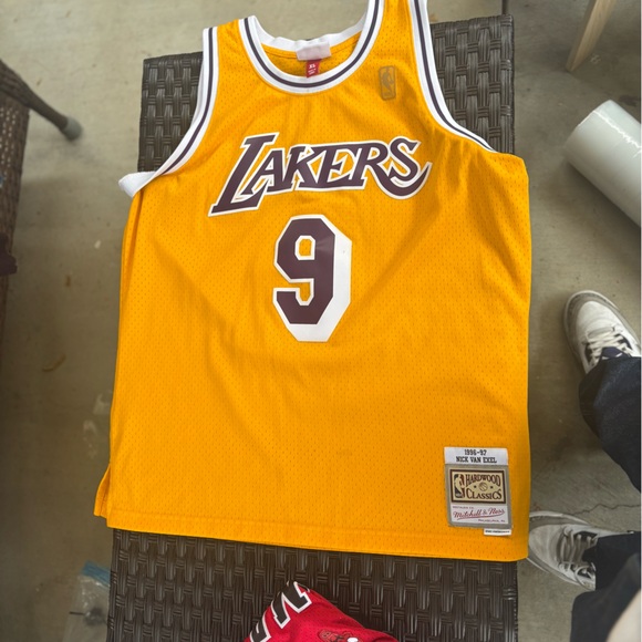 Mitchell & Ness Yellow Lakers Jersey - Picture 1 of 5